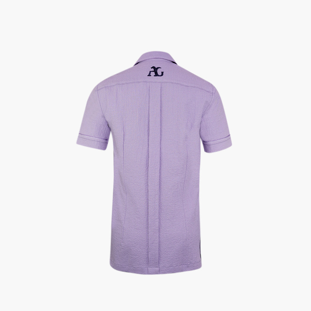 Lilac Short Sleeves Bowling Shirt - AG25S1HAS07