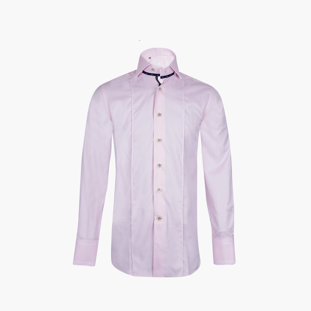 Pink Diamond Print Mason Shirt - Angelo Galasso - Luxury Italian Menswear London