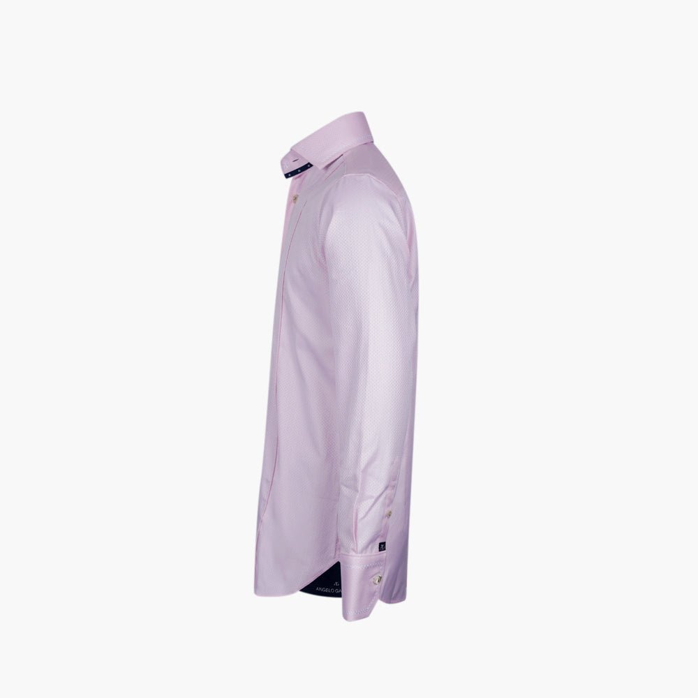 Pink Diamond Print Mason Shirt - Angelo Galasso - Luxury Italian Menswear London