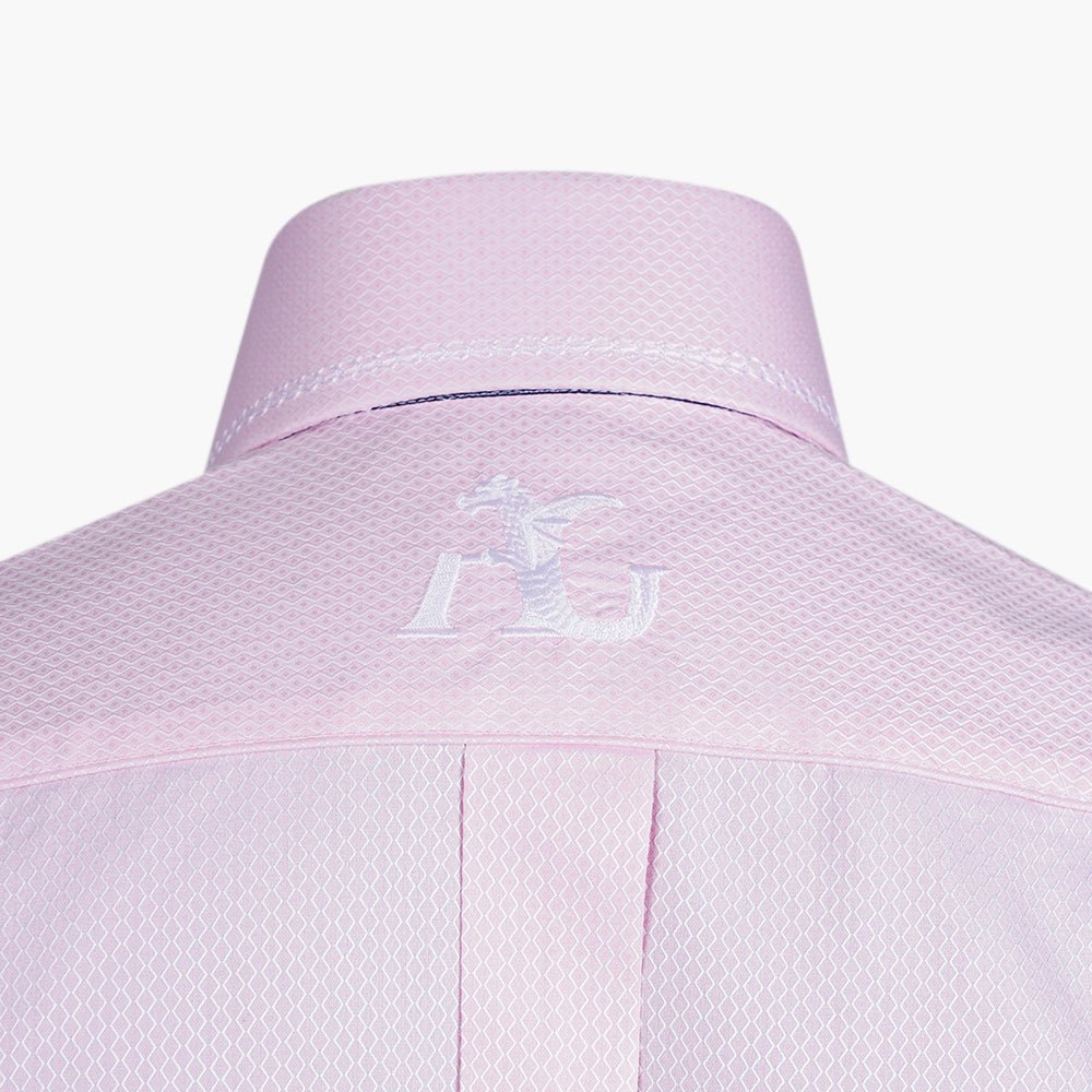 Pink Diamond Print Mason Shirt - Angelo Galasso - Luxury Italian Menswear London
