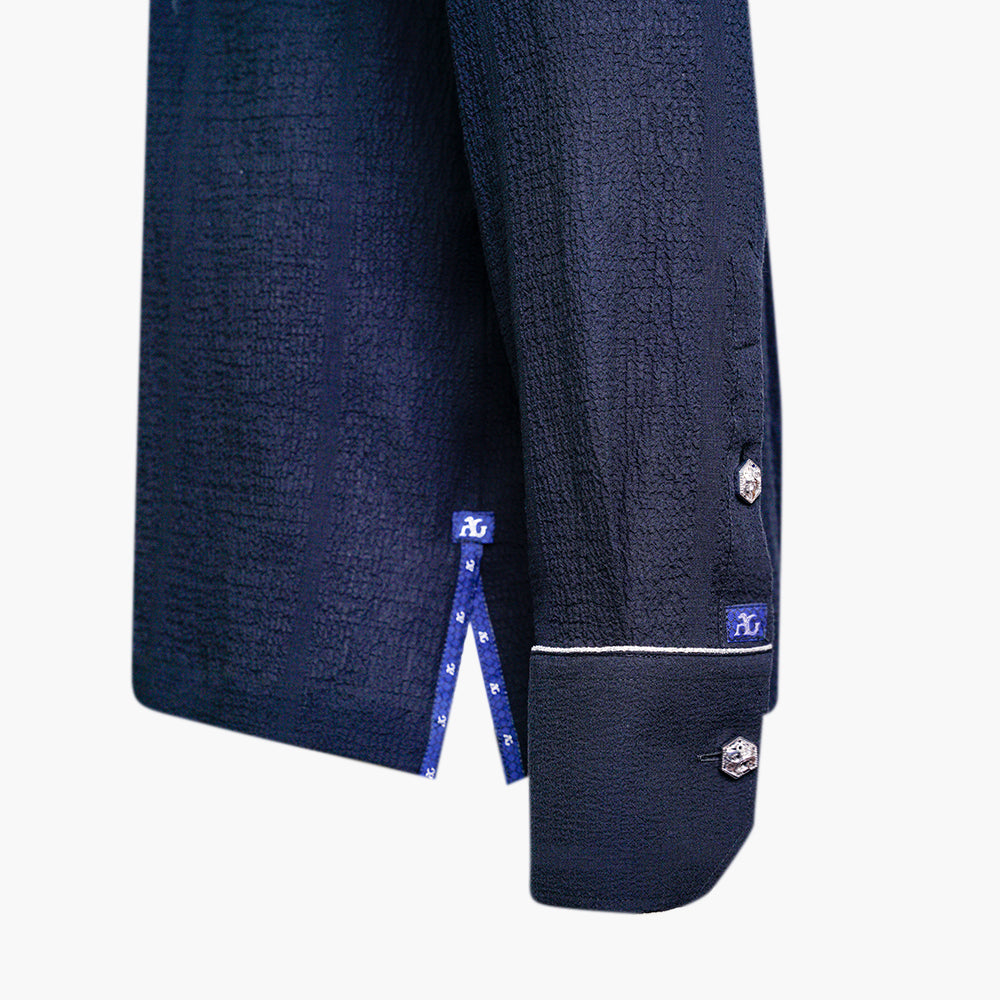 Black & Silver Bowling Shirt-