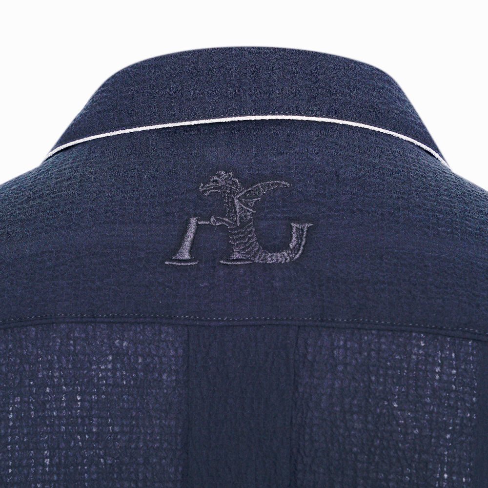 Black & Silver Bowling Shirt-