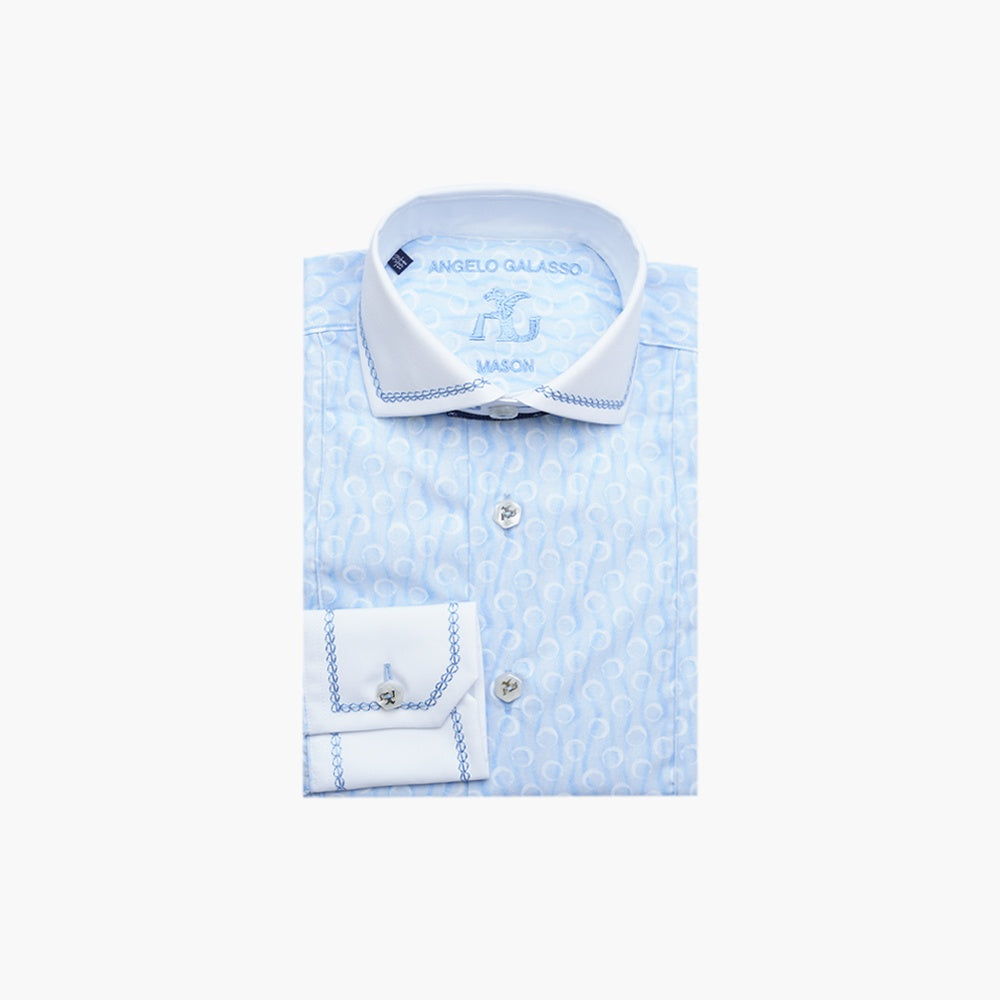 Celeste & White Olympia Mason Shirt -