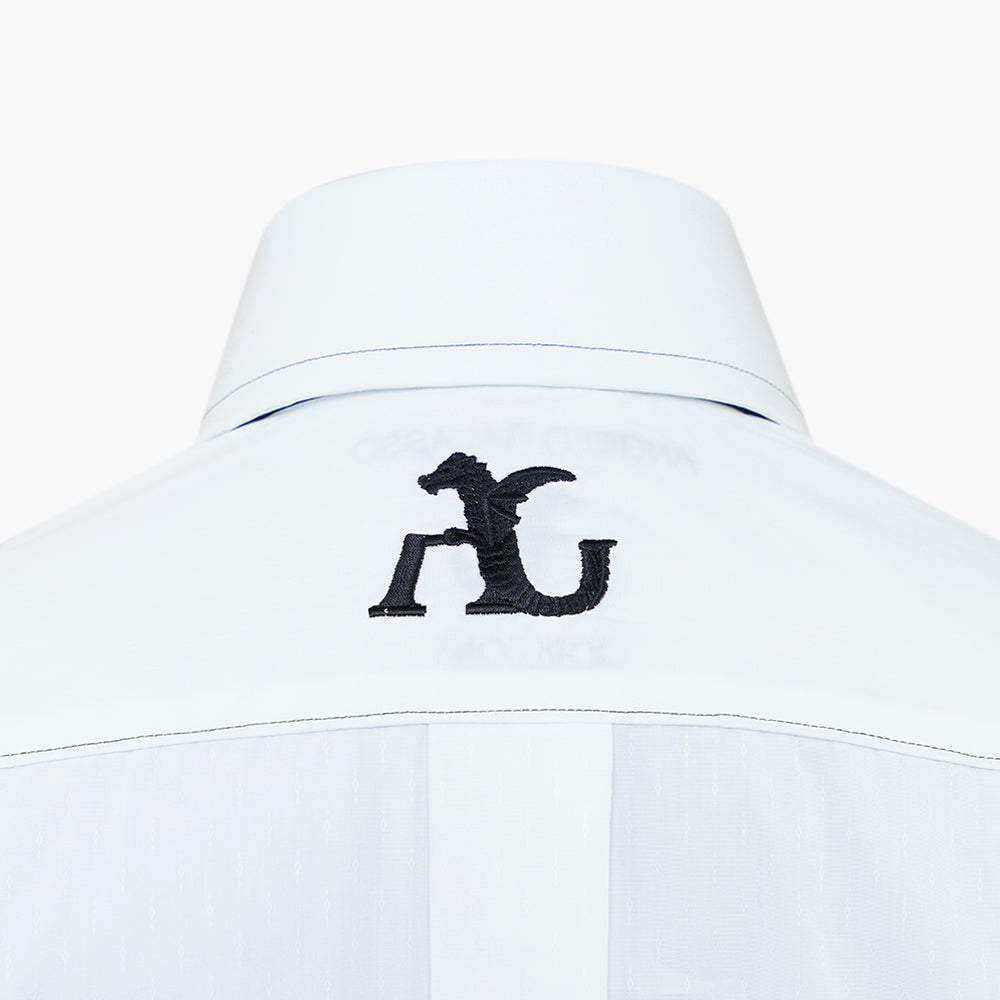 Black & White Paillettes Striped Corleone Shirt -