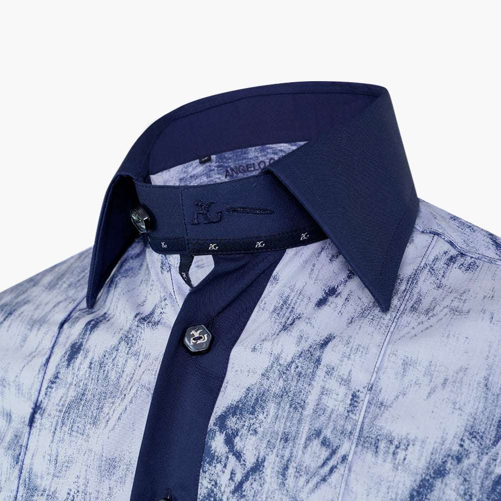 Dark Blue & Blue Varenna Corleone Shirt -