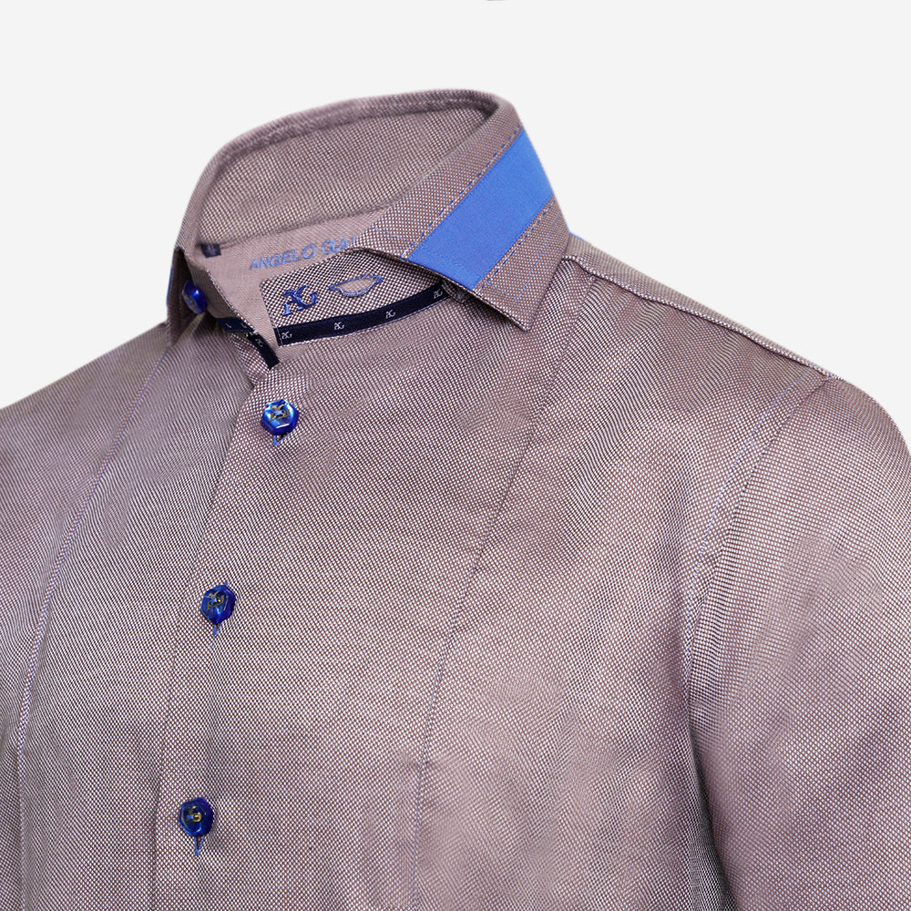 Brown & Blue Fremont Mason Shirt - AG25S1HAS26