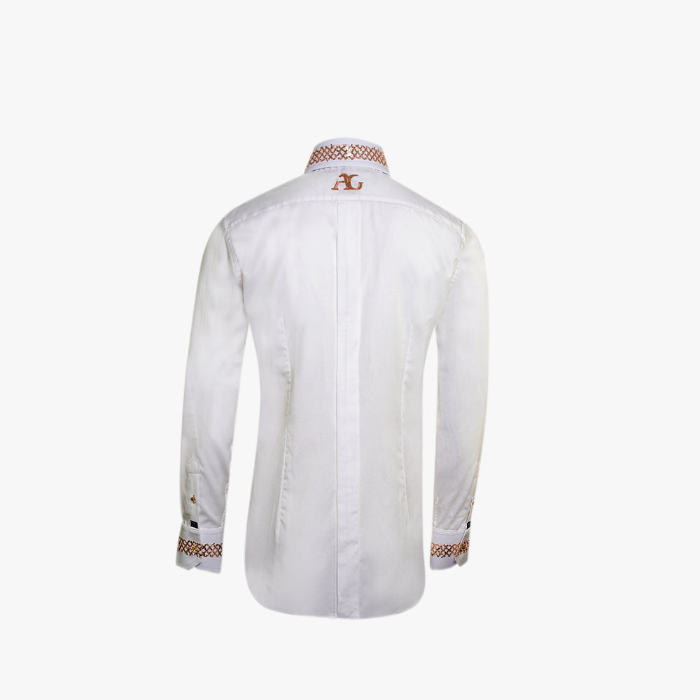 Cream Tulle Gold Paillettes Mason Shirt -