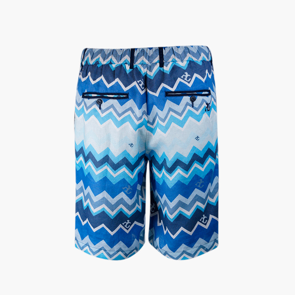 Azteco AG Linen Print Bermuda - AG25S7BER01
