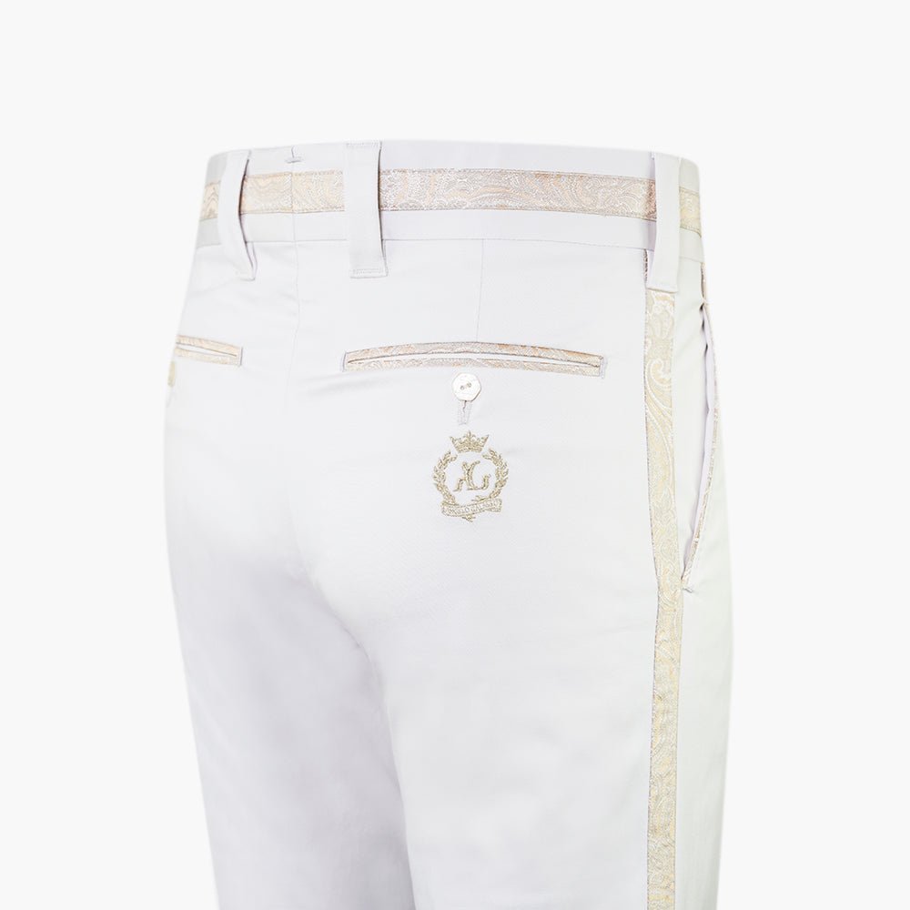 Champagne & Gold Classic Trousers - Angelo Galasso - Luxury Italian Menswear London
