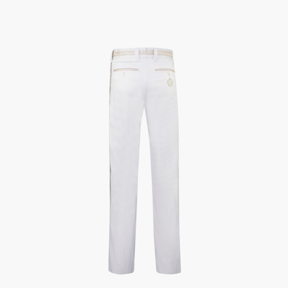 Champagne & Gold Classic Trousers - Angelo Galasso - Luxury Italian Menswear London