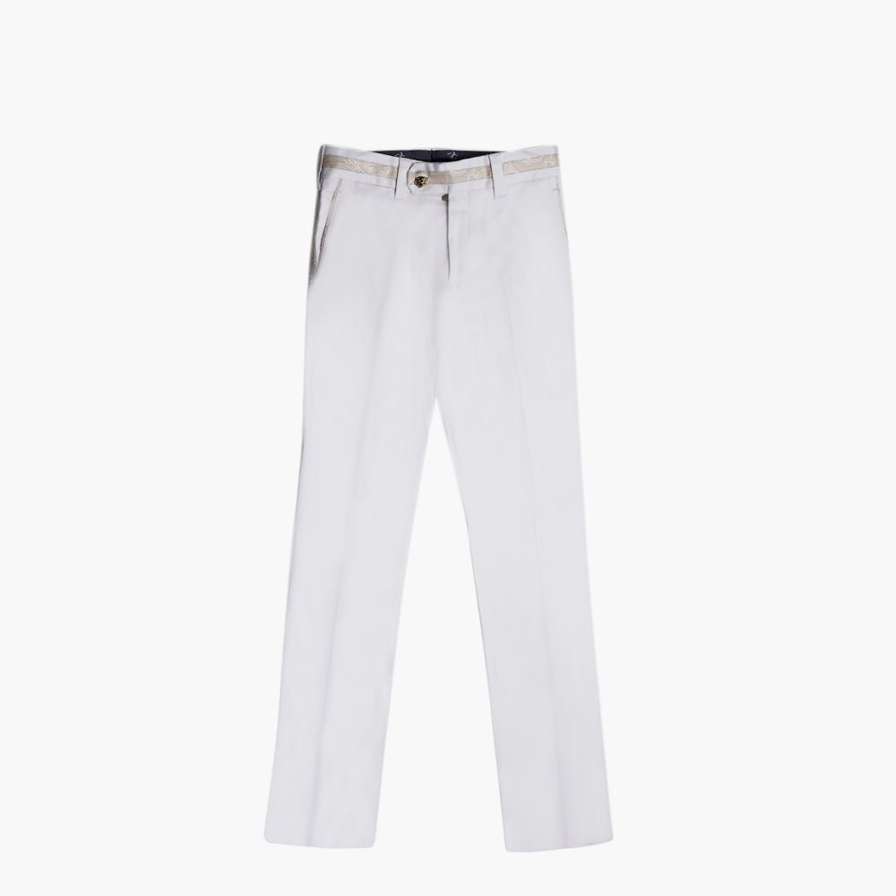 Champagne & Gold Classic Trousers - Angelo Galasso - Luxury Italian Menswear London