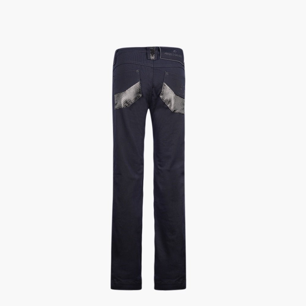 Black & Grey Carbon Fiber Jeans - Angelo Galasso - Luxury Italian Menswear London
