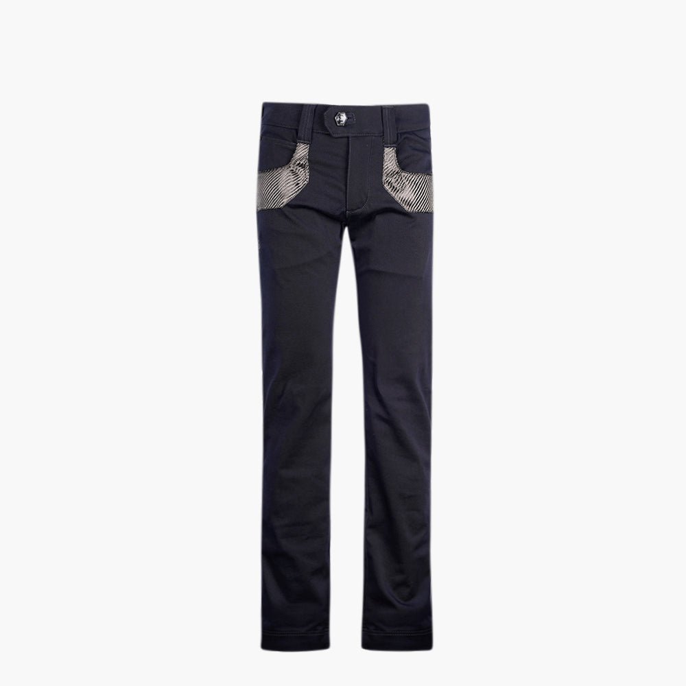 Black & Grey Carbon Fiber Jeans - Angelo Galasso - Luxury Italian Menswear London