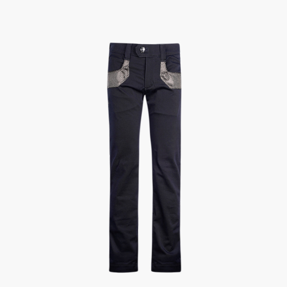 Black & Grey Carbon Fiber Jeans - AG25SJJNS01