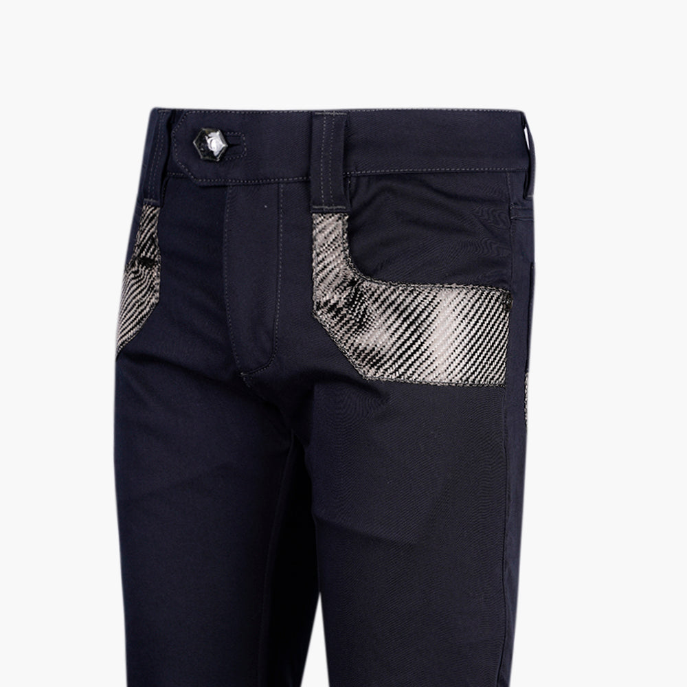 Black & Grey Carbon Fiber Jeans - AG25SJJNS01