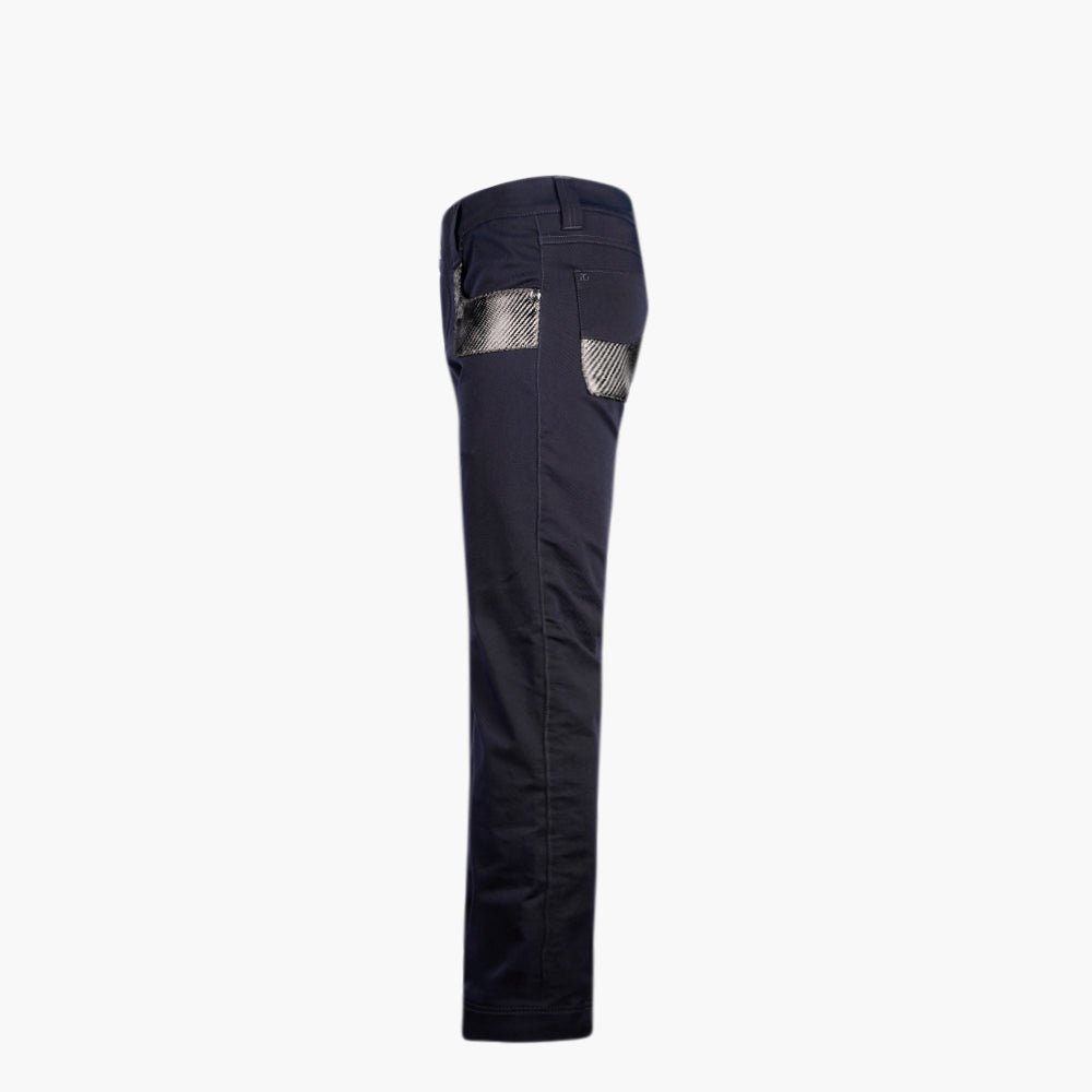 Black & Grey Carbon Fiber Jeans - Angelo Galasso - Luxury Italian Menswear London