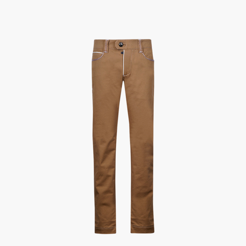 Camel & Brown Trim Alloro Jeans - AG25SJJNS03