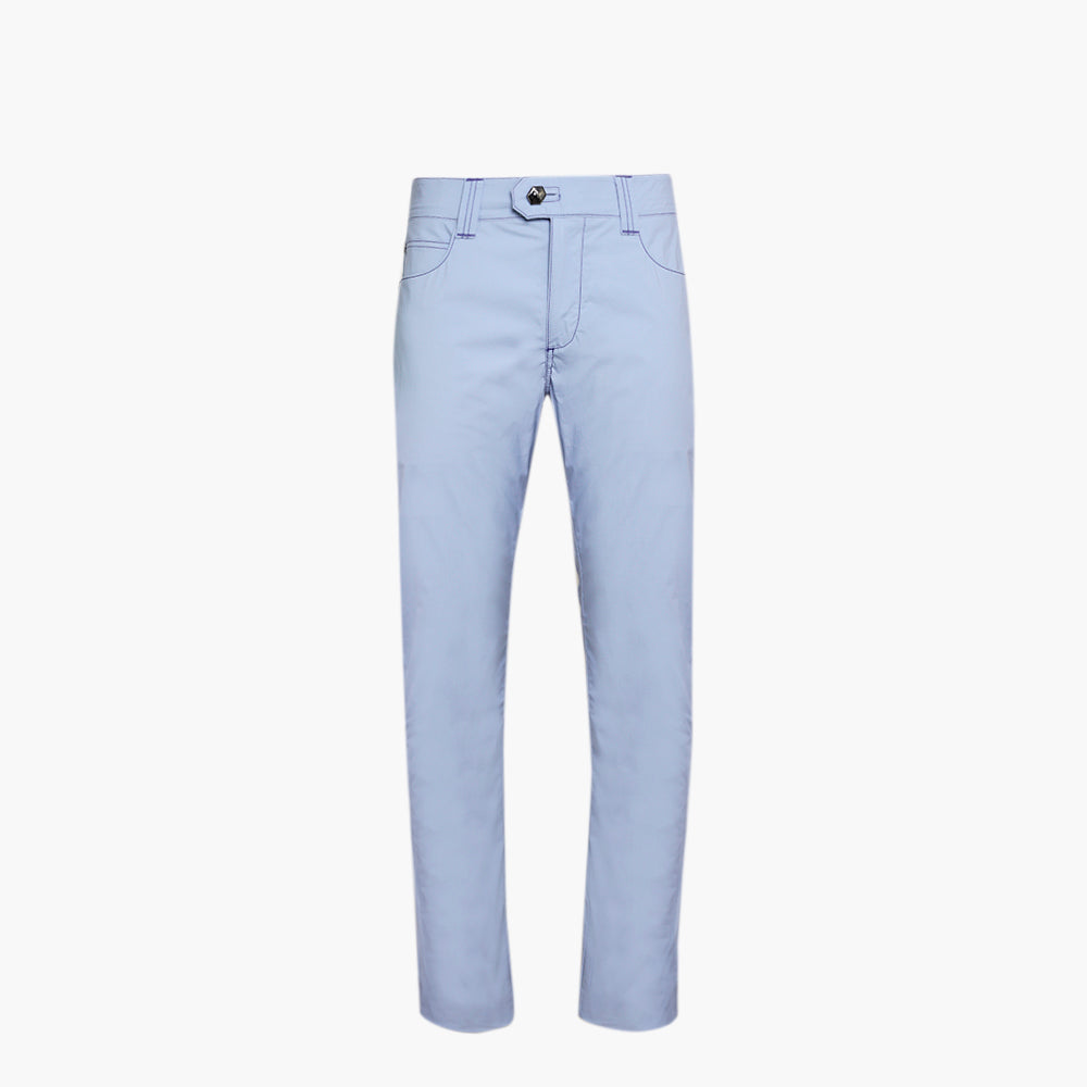 Light Blue & Blue Cotton Jeans with Alloro Crest – AG25SJPANT02