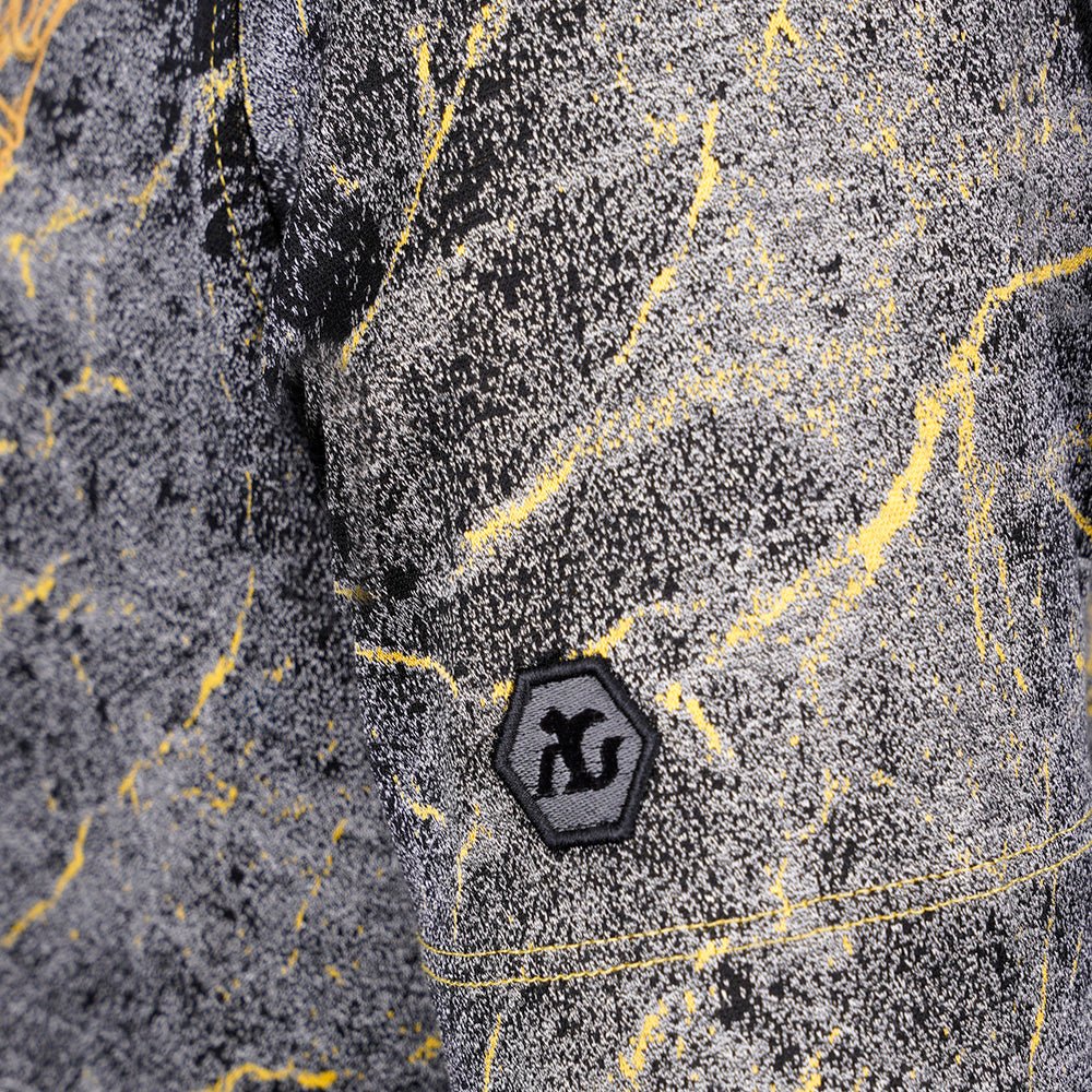 Black & Yellow Frise Crown Polo - Angelo Galasso - Luxury Italian Menswear London
