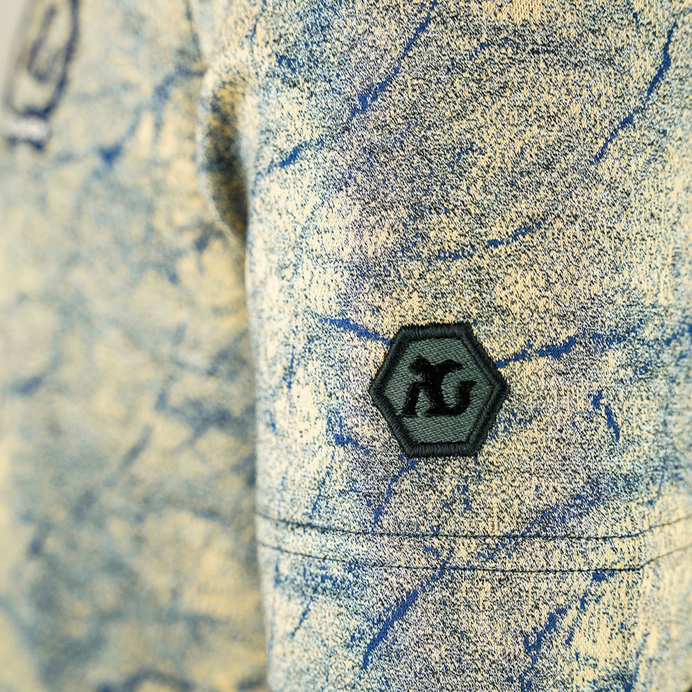 Brown & Navy Alloro T-Shirt - Angelo Galasso - Luxury Italian Menswear London