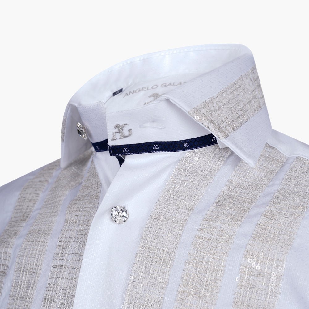 Light-Shine Mason Shirt - Angelo Galasso - Luxury Italian Menswear London