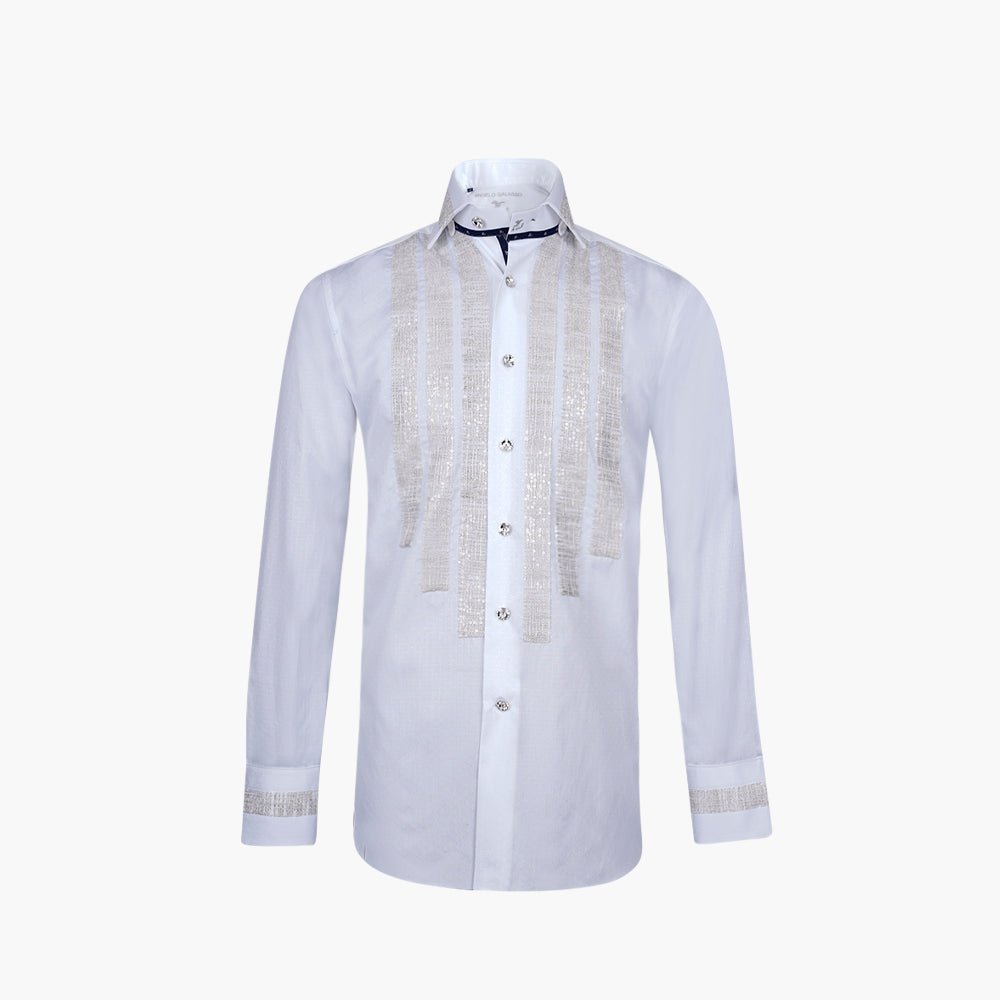 Light-Shine Mason Shirt - Angelo Galasso - Luxury Italian Menswear London