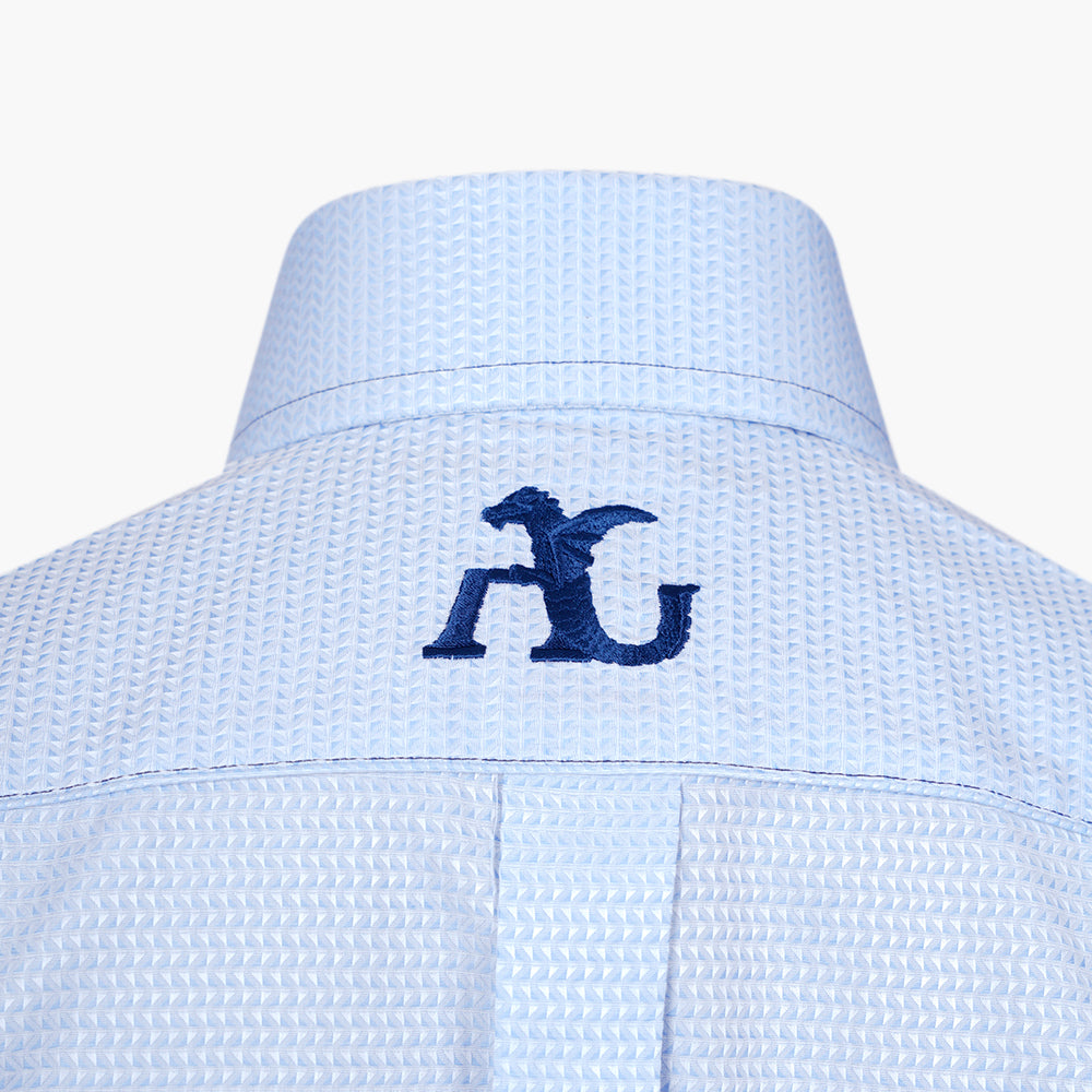 Light Blue Geometric Mason Shirt