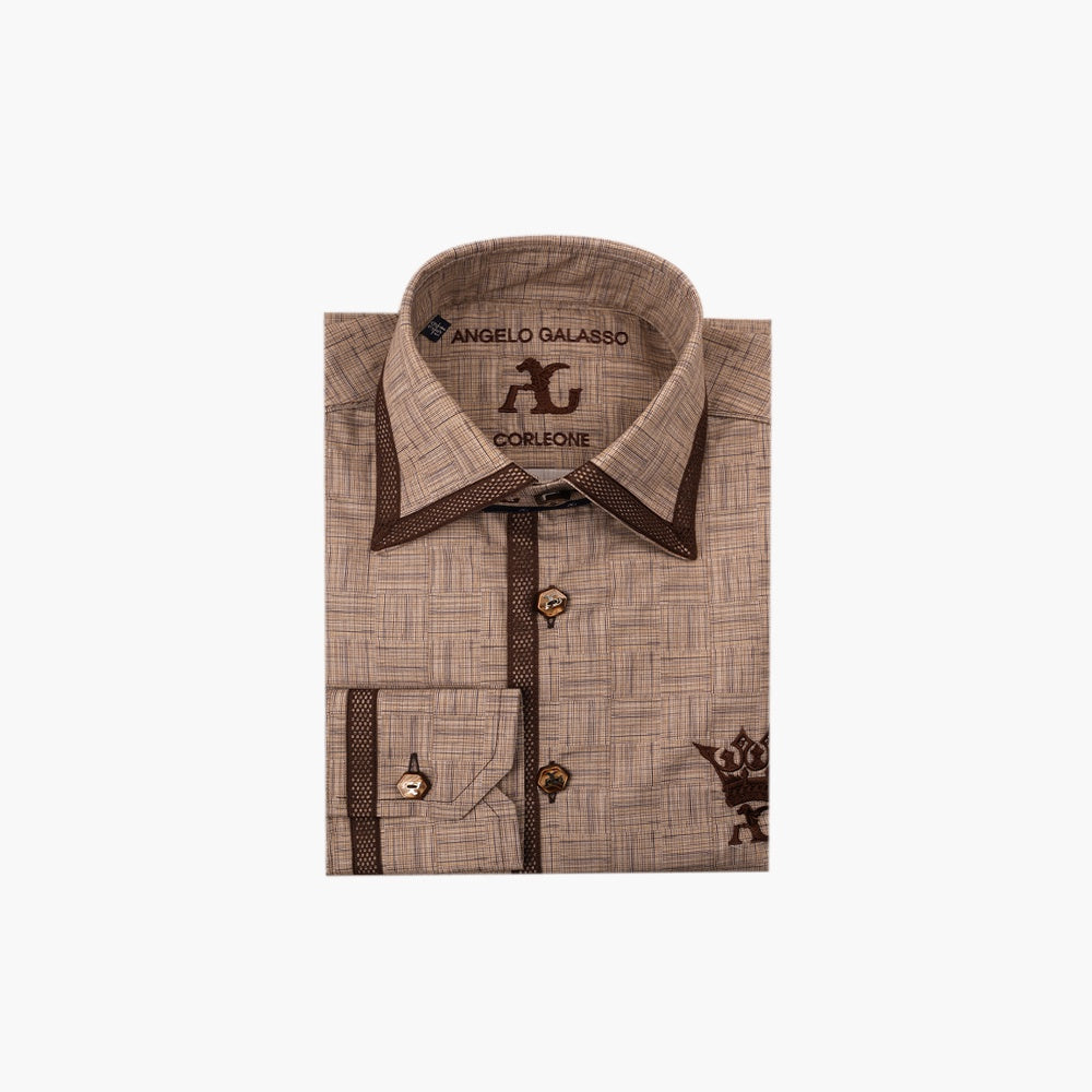 Beige Crown Corleone Shirt - AG25W1HAS06