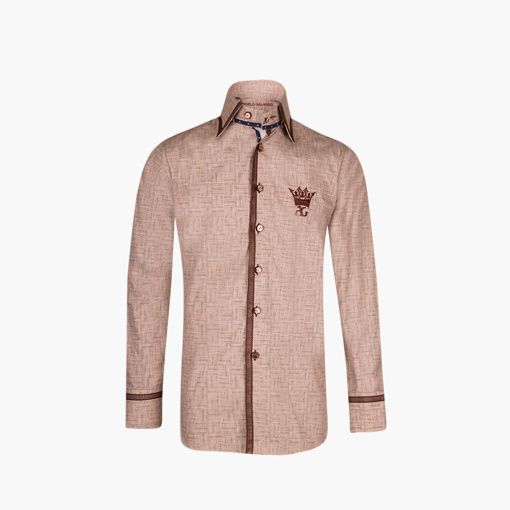 Beige Crown Corleone Shirt - AG25W1HAS06