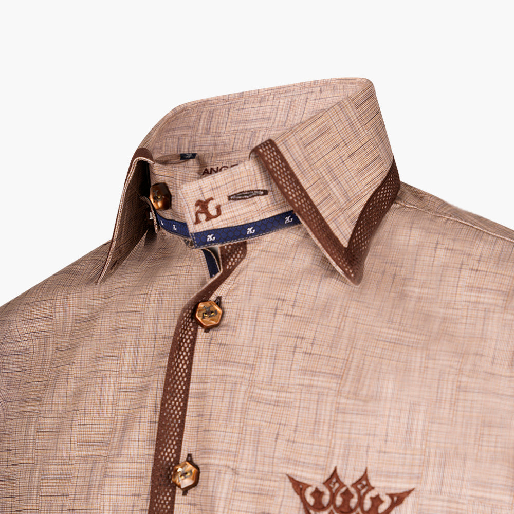 Beige Crown Corleone Shirt - AG25W1HAS06