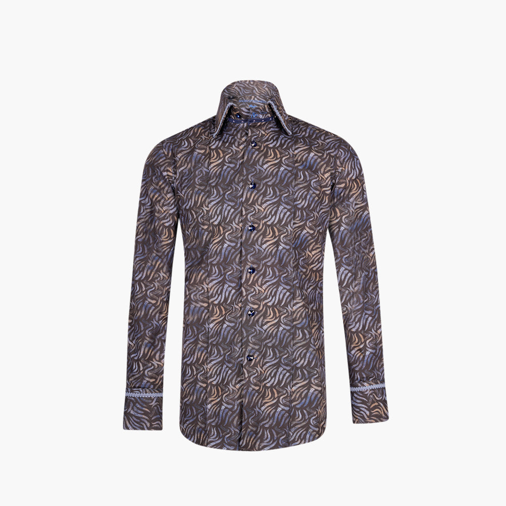 Navy & Light Blue Corleone Shirt -AG25W1HAS08