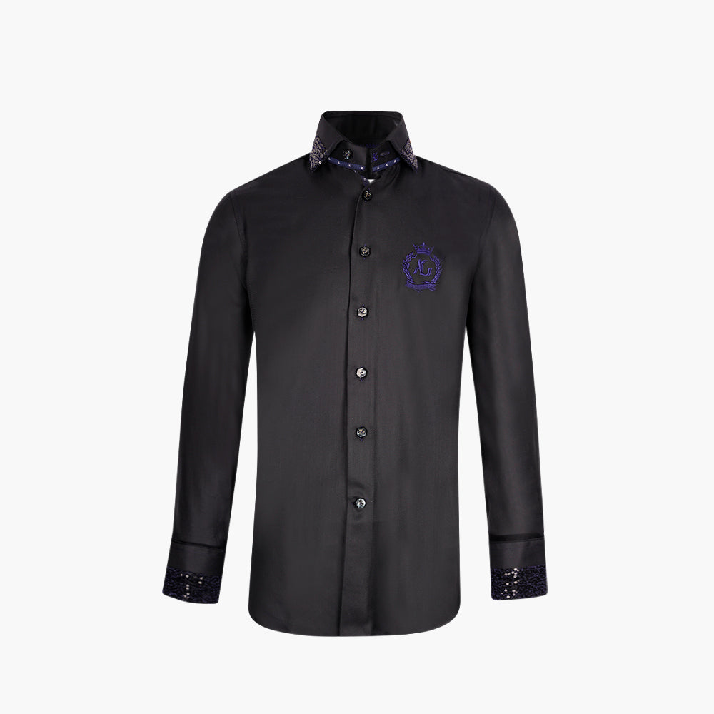Black & Blue Paillettes Mason Shirt - AG25W1HAS14