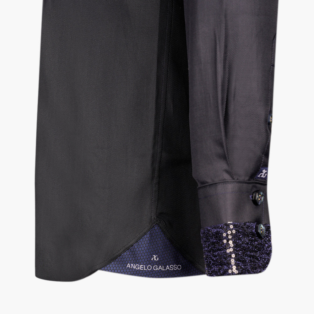 Black & Blue Paillettes Mason Shirt - AG25W1HAS14