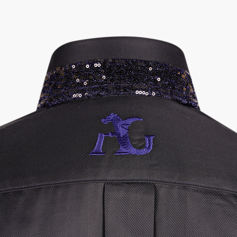 Black & Blue Paillettes Mason Shirt - AG25W1HAS14