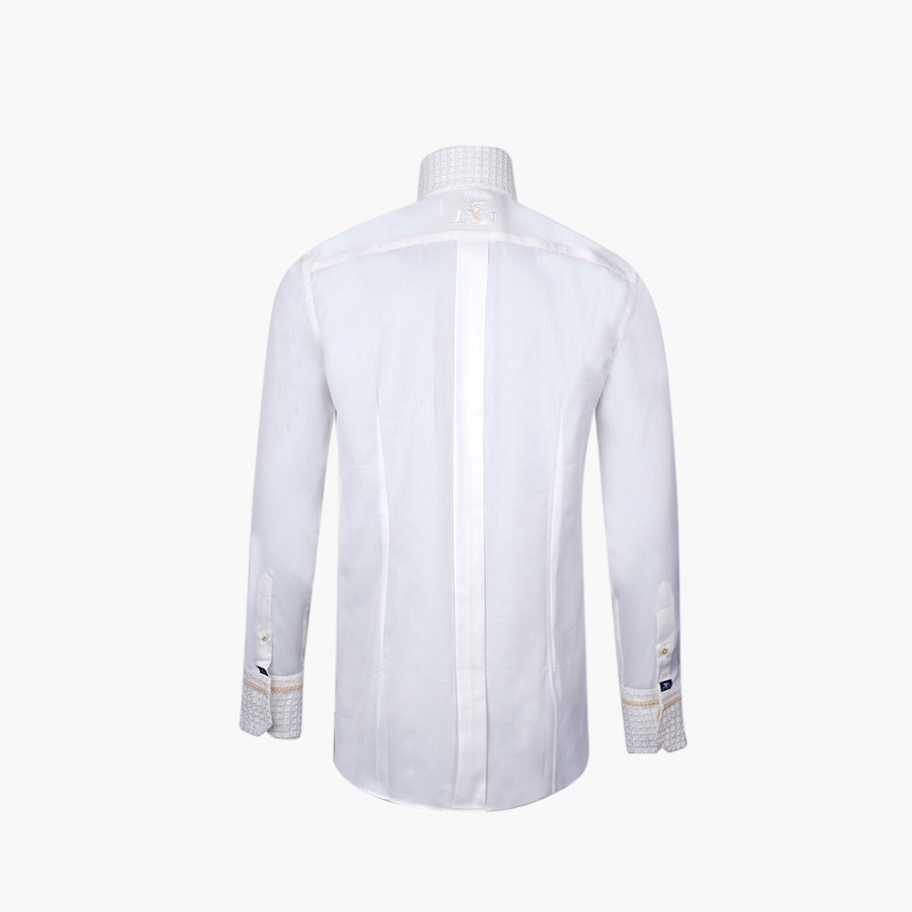 Ivory & White Paillettes Mason  Shirt - AG25W1HAS16