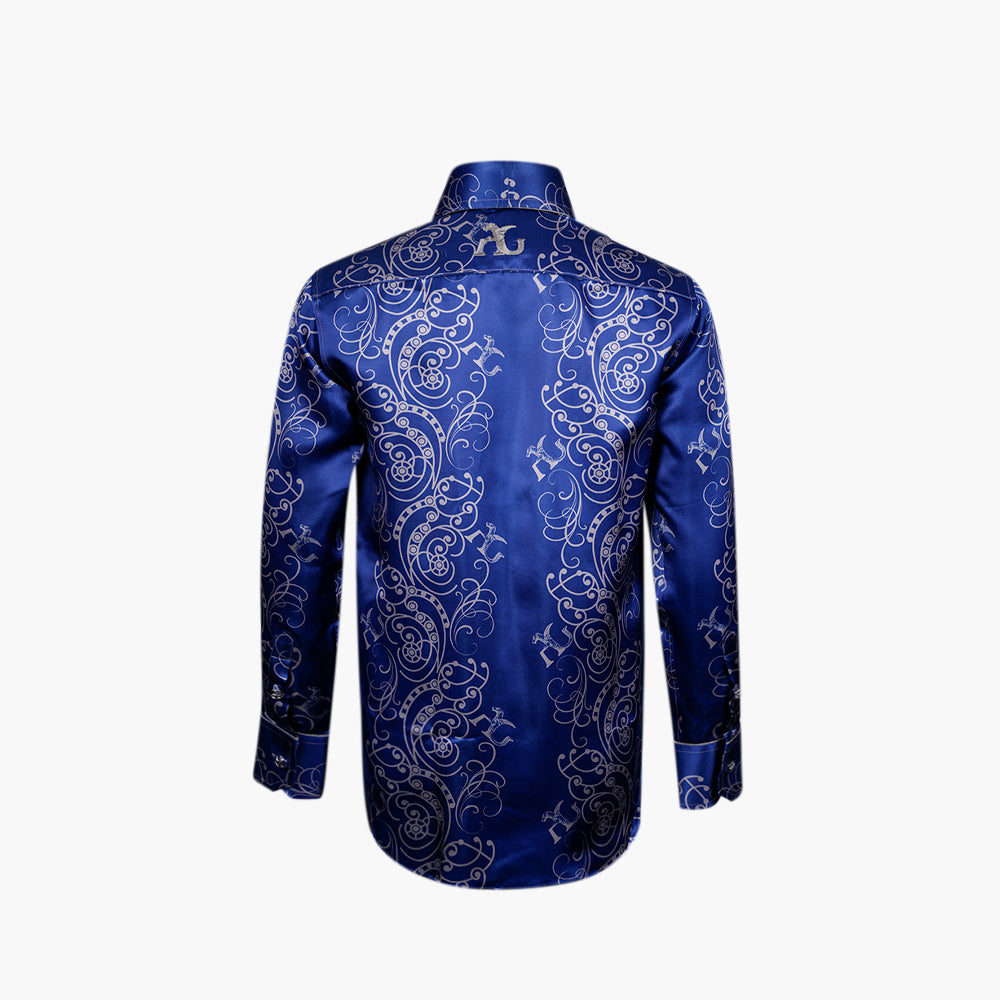 AG Ramage Printed Silk Mason Shirt