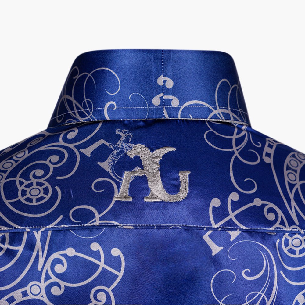 AG Ramage Printed Silk Mason Shirt - Angelo Galasso - Luxury Italian Menswear London
