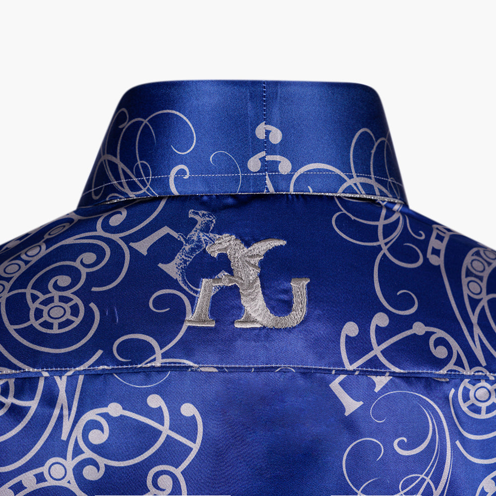 AG Ramage Printed Silk Mason Shirt