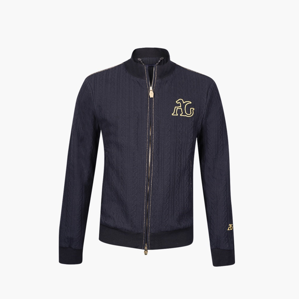 Black Zip Neck AG Jumper - AG25W8FEL01