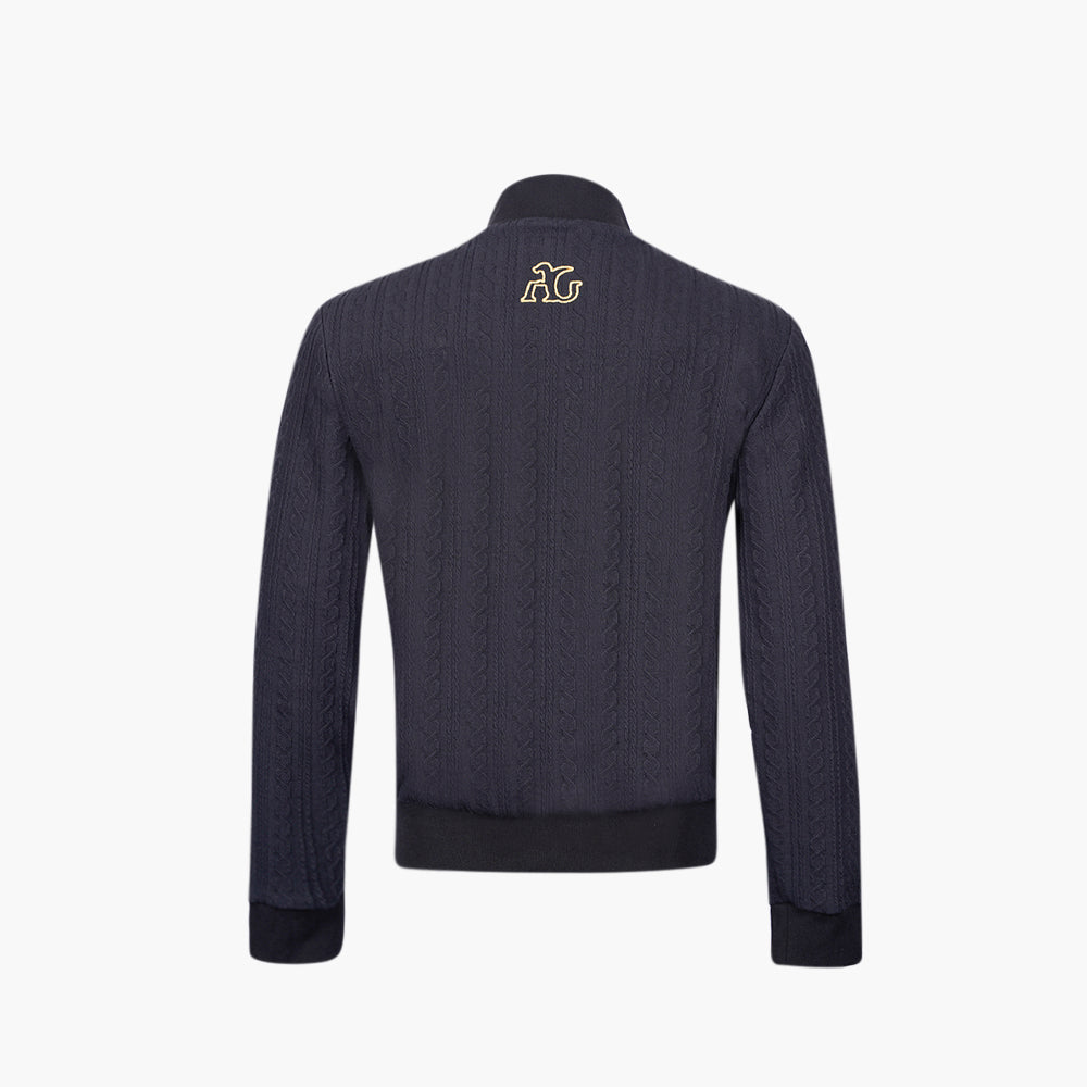 Black Zip Neck AG Jumper - AG25W8FEL01