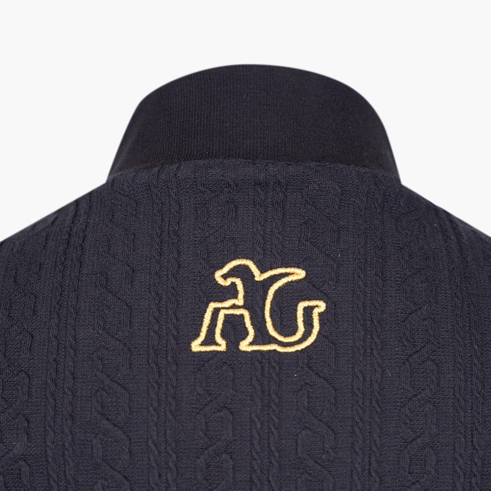 Black Zip Neck AG Jumper - AG25W8FEL01