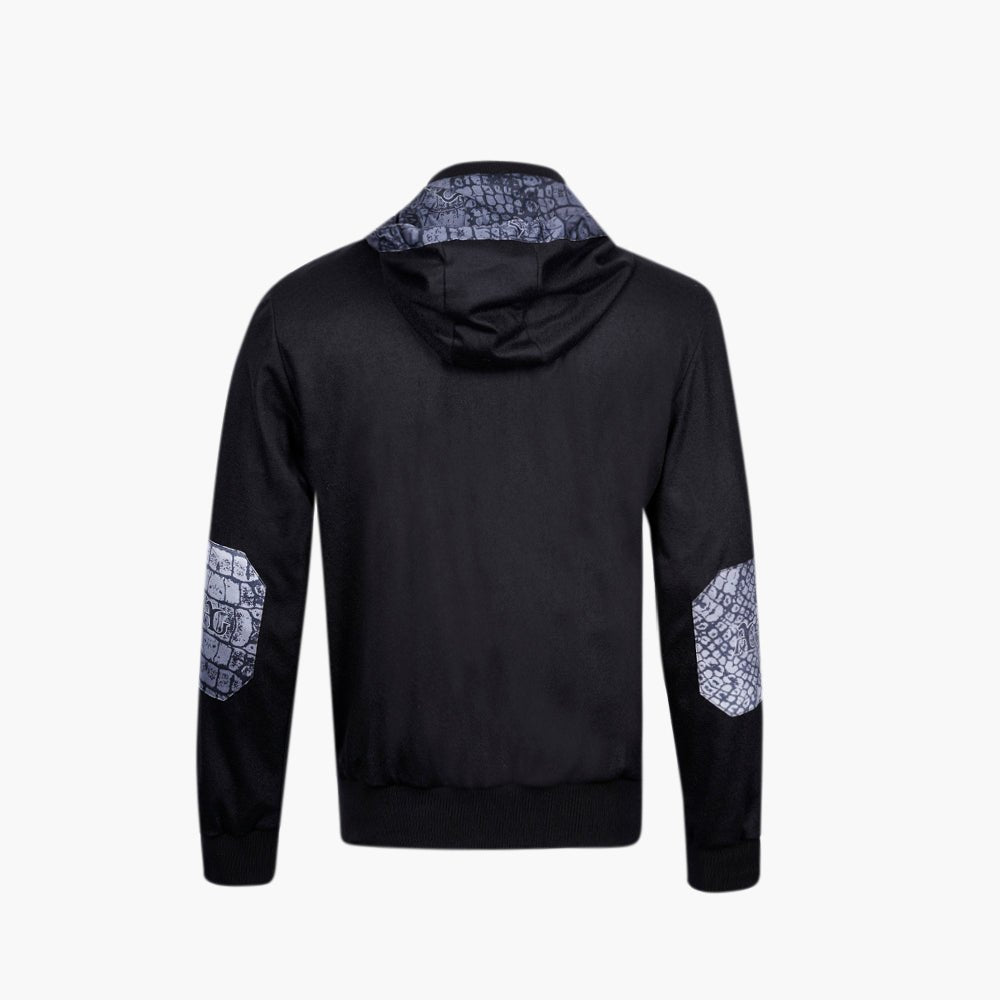 Black & Grey Wool Crown Tracksuit - Angelo Galasso - Luxury Italian Menswear London