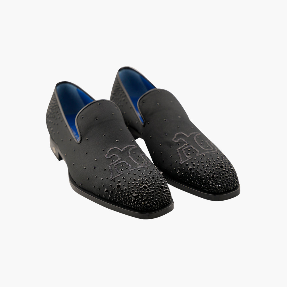 Black Slip-on with Black Crystals - AG25WSGAL02FL