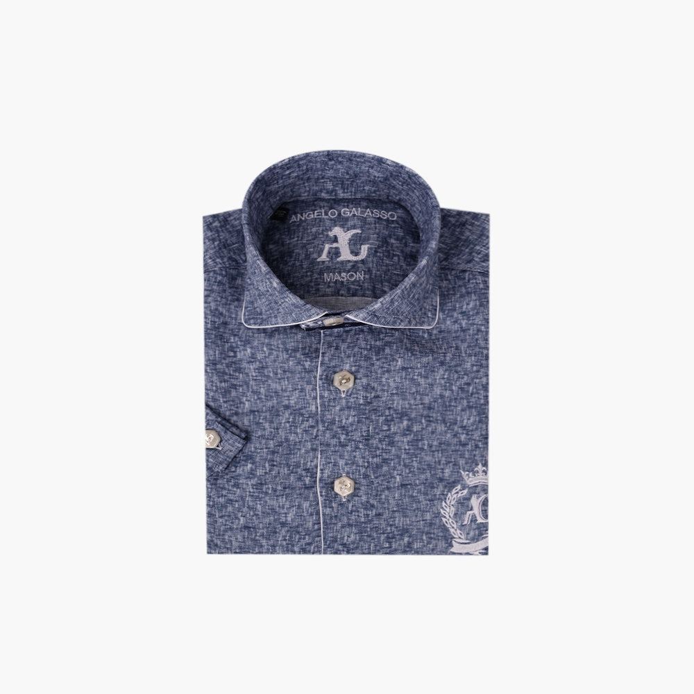 Light Blue Short Sleeves Alloro Shirt