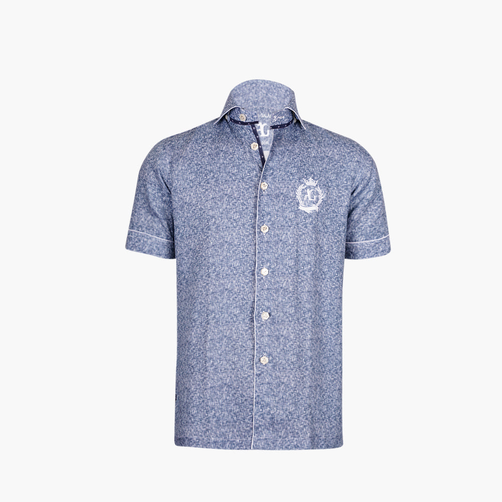 Light Blue Short Sleeves Alloro Shirt
