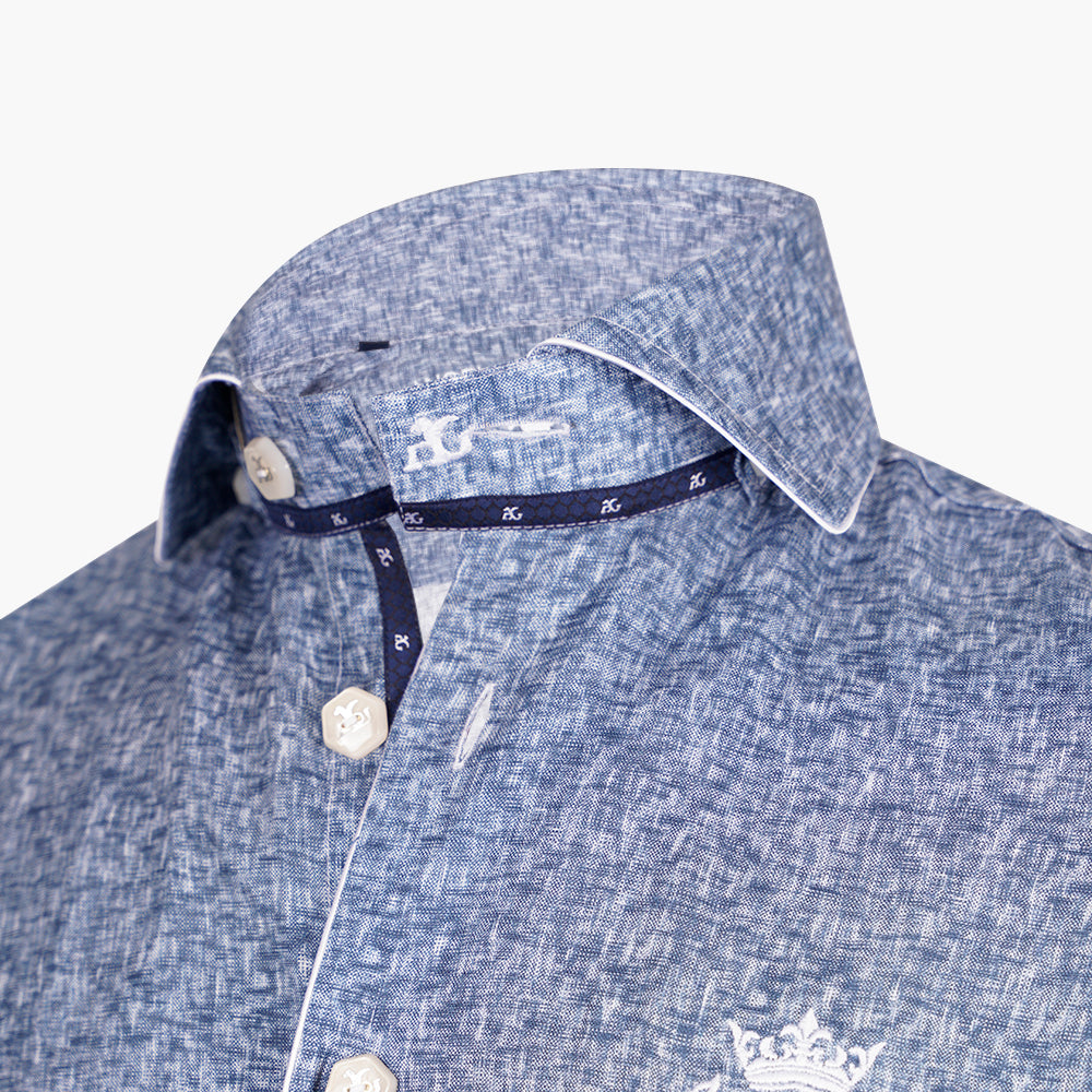 Light Blue Short Sleeves Alloro Shirt