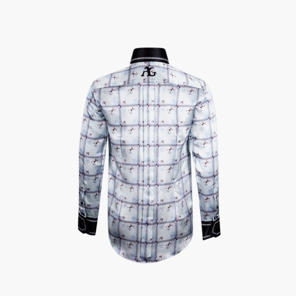 AG Exclusive Silk Boxing Mason Shirt - Angelo Galasso - Luxury Italian Menswear London