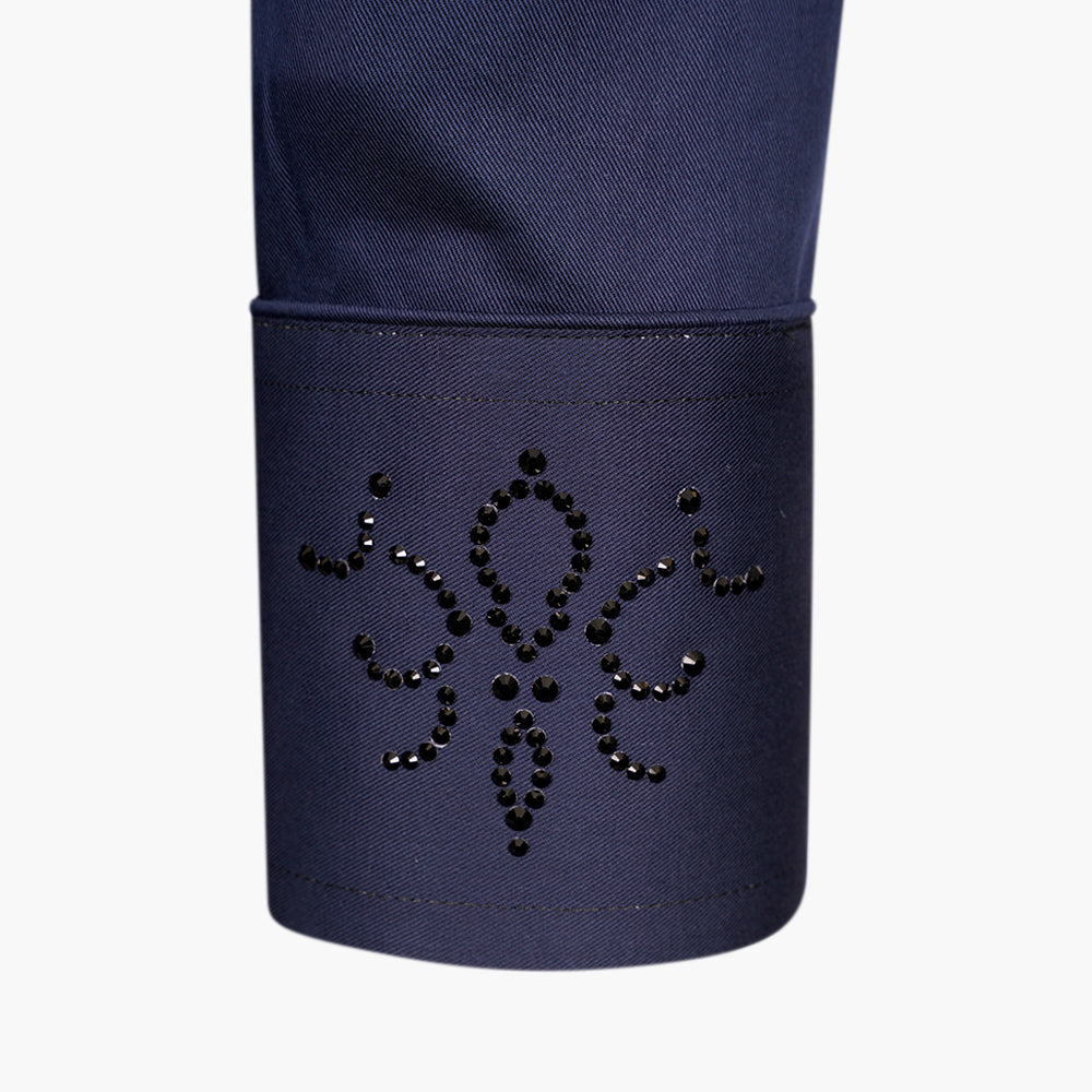 Blue Crystal Embellished Mason Shirt