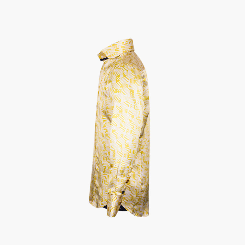 Yellow Geometric Niki Shirt