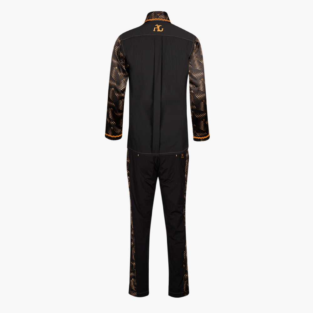 Luxury Loungewear Set with Silk Inserts